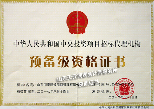 中央投资项目招标代理机构